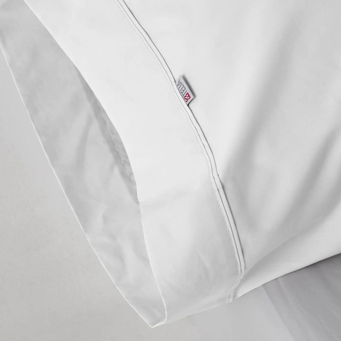 Pack de Dos Fundas de Almohada Blanco 45x90 cm 144 Hilos Suave Resistente Duradera