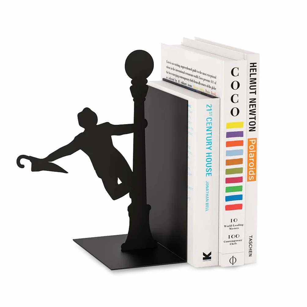 Balvi Sujetalibros Singing In The Rain Color Negro Decorativo Metal