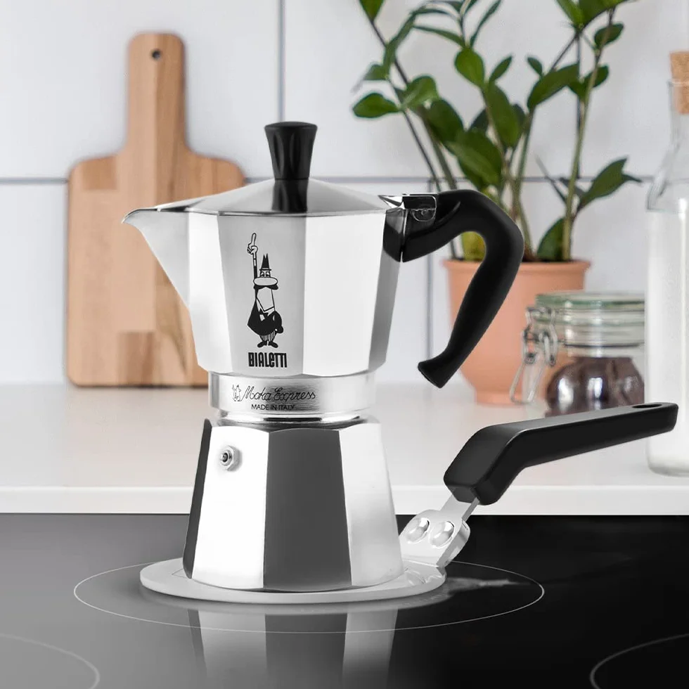 Bialetti Adaptador placa inducción acero negro 13 cm