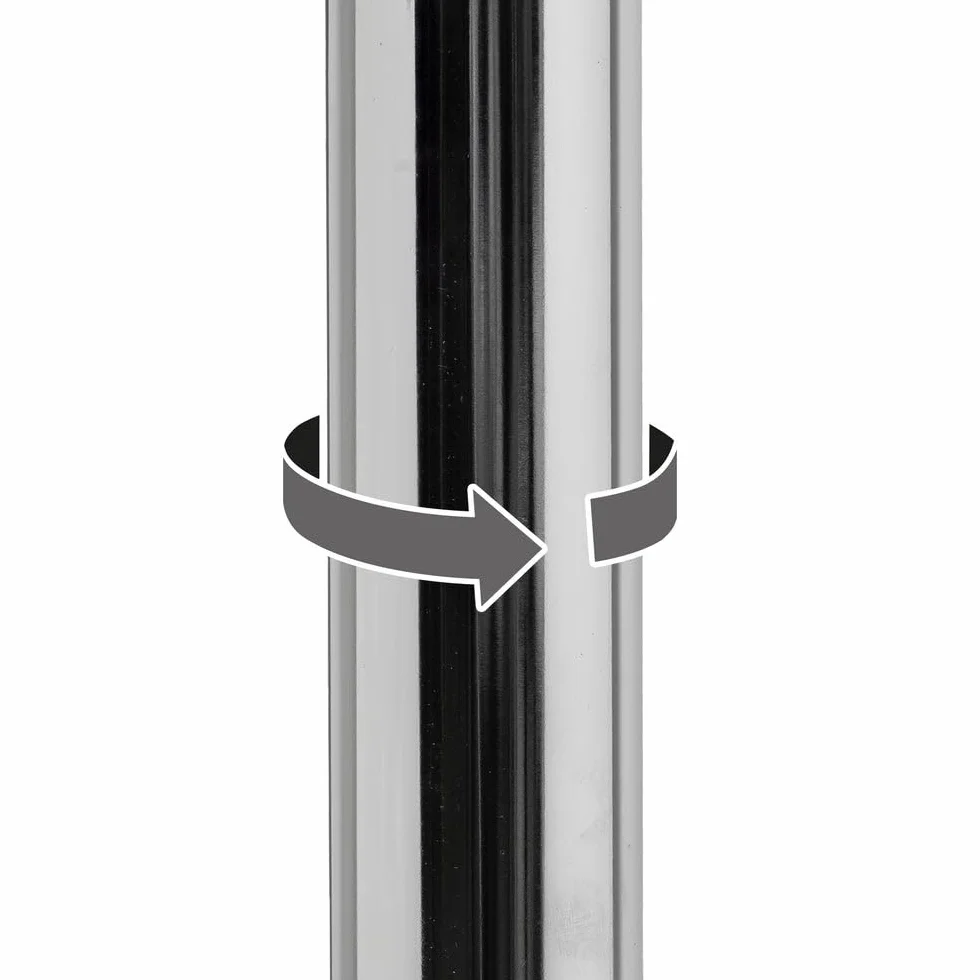 Taburete de Cocina Giratorio 360° Regulable Altura 63-84 cm Metal Negro
