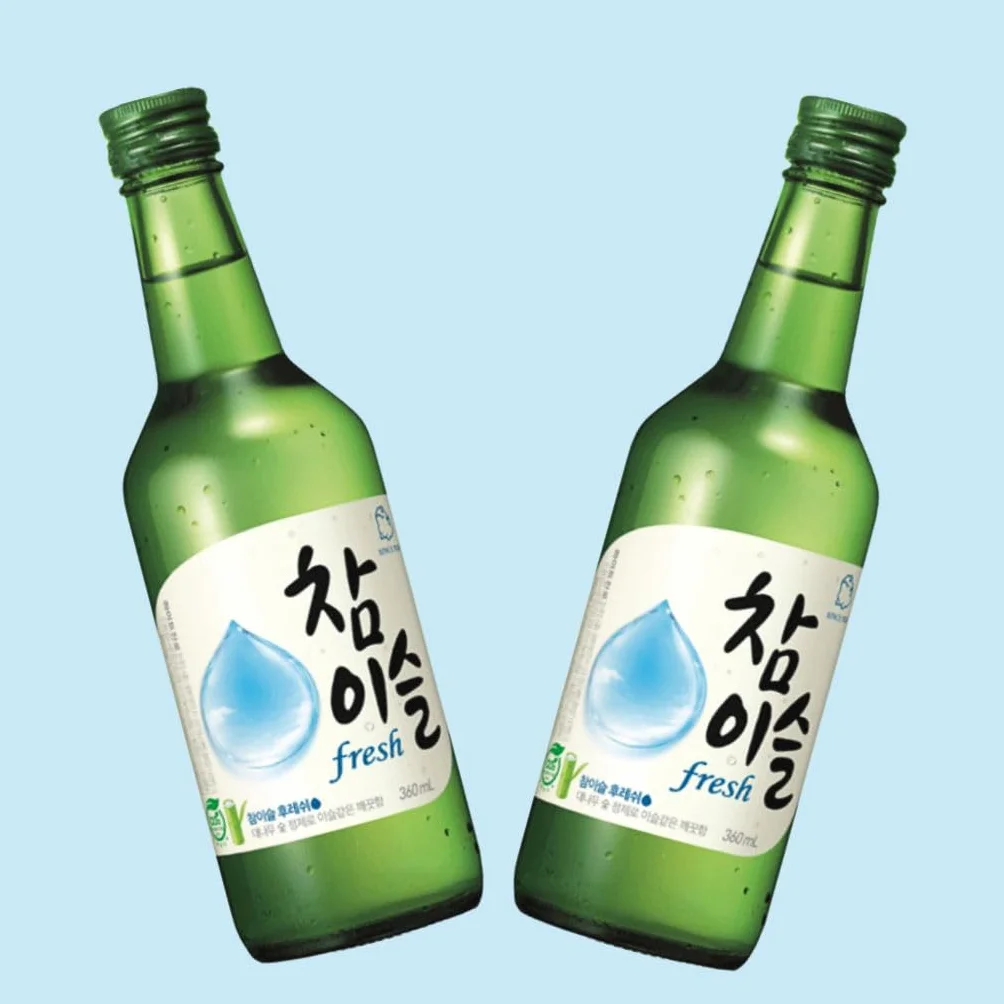 Jinro Chamisul Soju Coreano Bebida 350ml Pack de 2 uds.