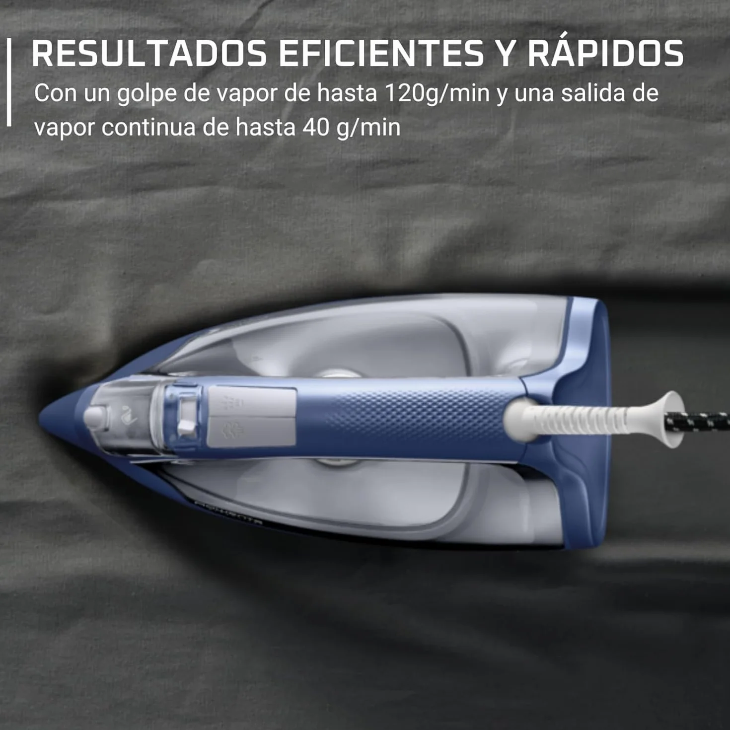 Rowenta Plancha de vapor 2400W Golpe vapor 120 g/min Suela acero inoxidable DX1636D1