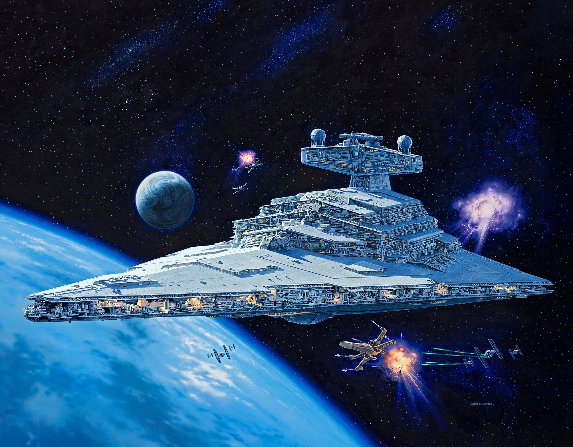 Revell 06719 Maqueta de, Star Wars 1: 2700 – Imperial Star Destroyer, Niveles 4, orginalgetreue imitación con Muchos Detalles