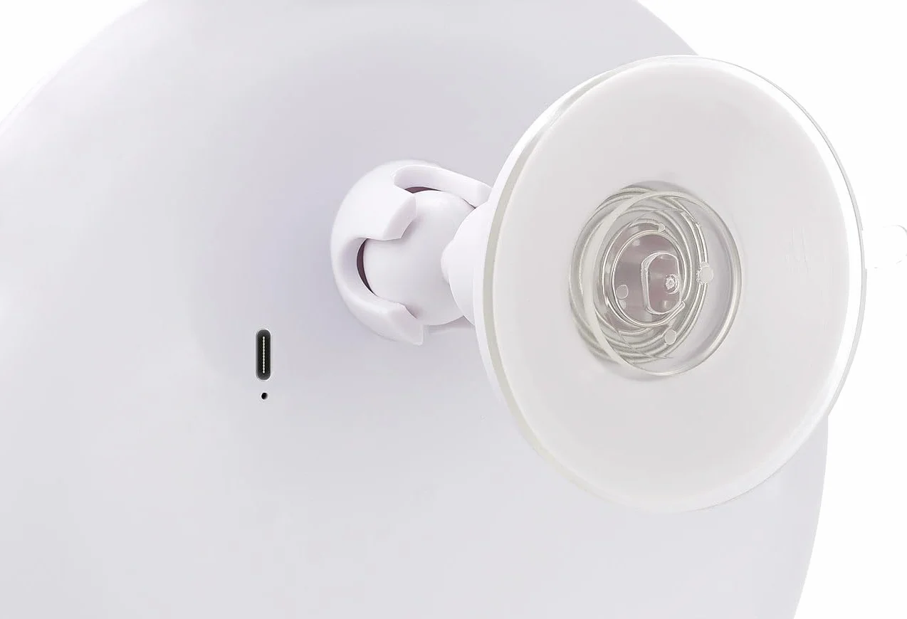 Sichler Beauty Espejo de Maquillaje con Luz LED y Ventosa, 5 Aumentos, Batería