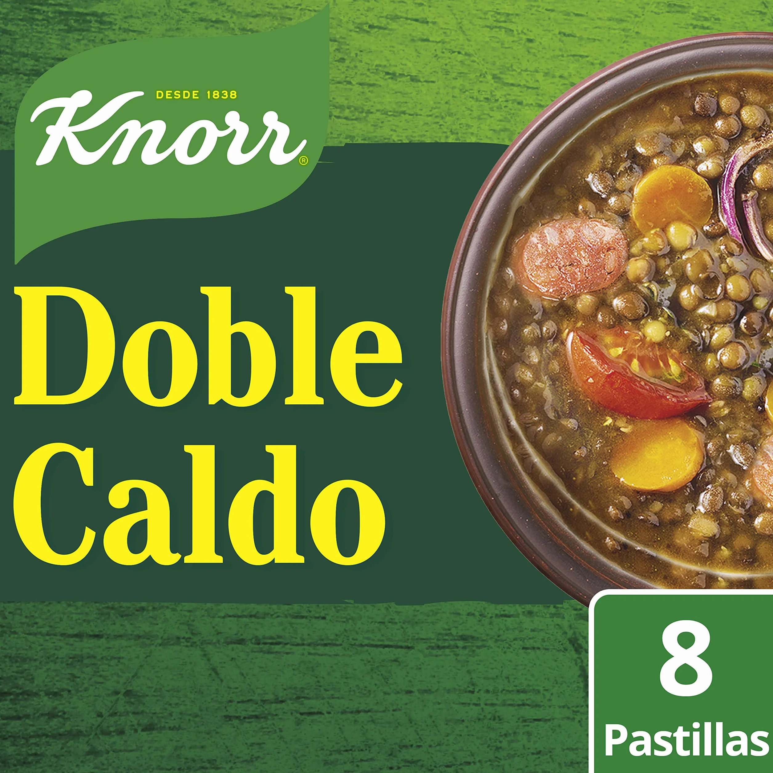 Knorr Doble Caldo en Pastilla Carne 8 pastillas