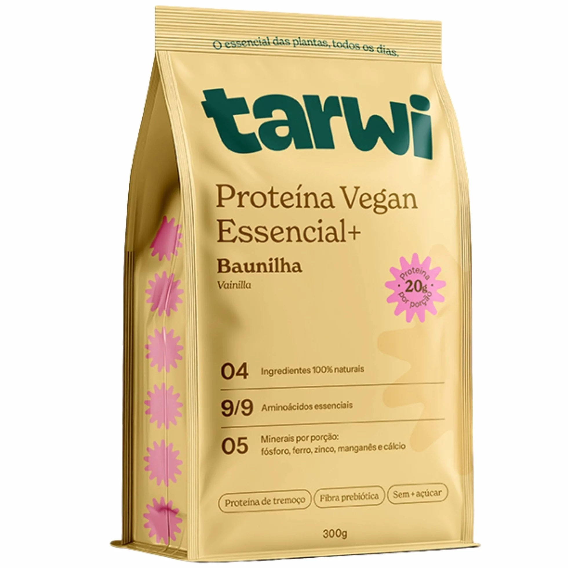 Tarwi Proteína Vegana en Polvo, Proteína de Altramuz, 21g por ración, 300g, Vainilla