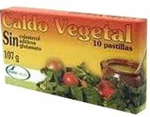Soria Natural Caldo vegetal sin glutamato 10 pastillas 107 g