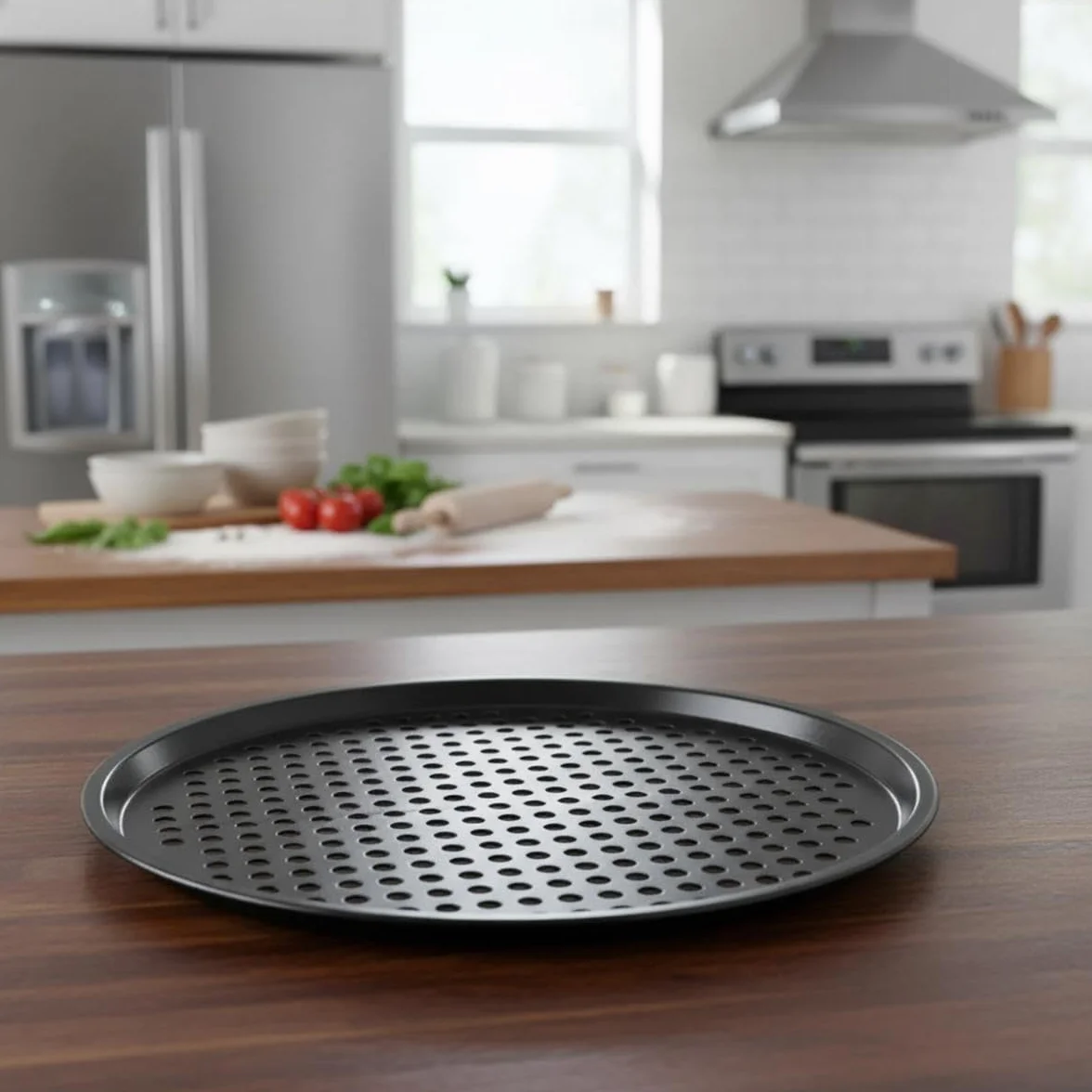 Quid Sweet Grey Bandeja Horno Pizza, 30 cm