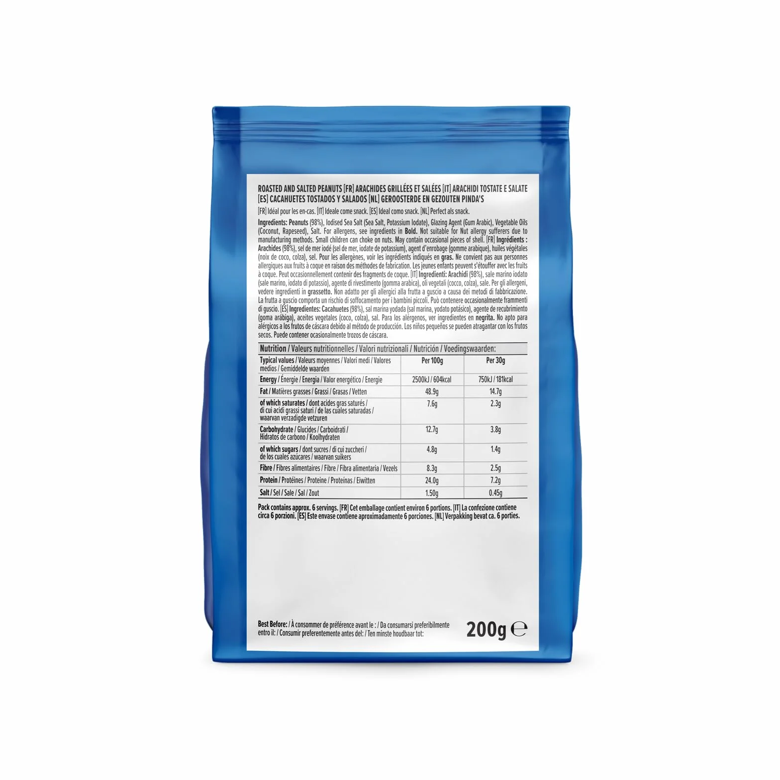 By Amazon Cacahuetes tostados y salados, 200g