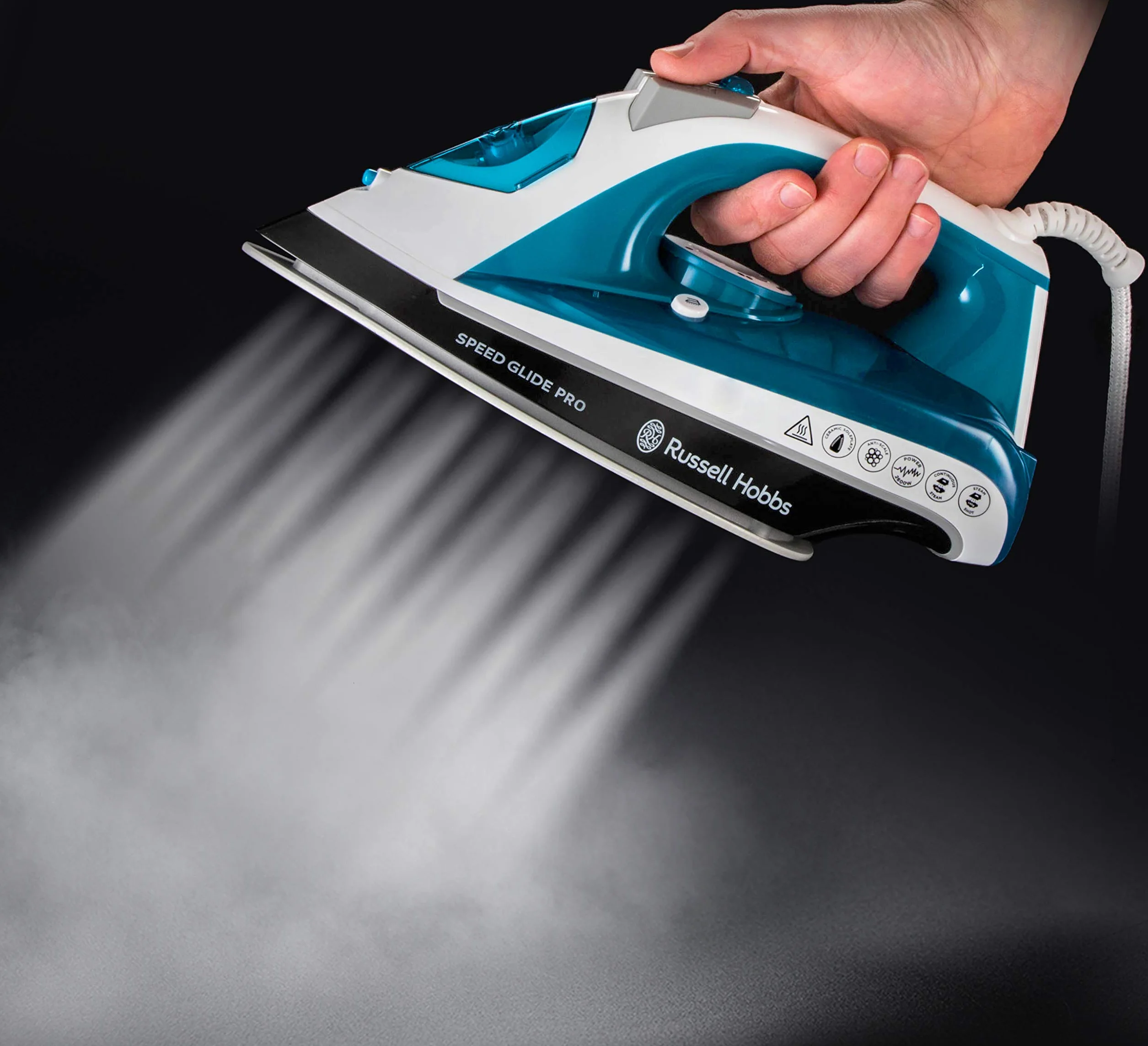 Russell Hobbs Velocidad de Deslizamiento de Hierro 2600w, Azul y Blanco, los RAA 16 x 28,6 x 12,5 cm