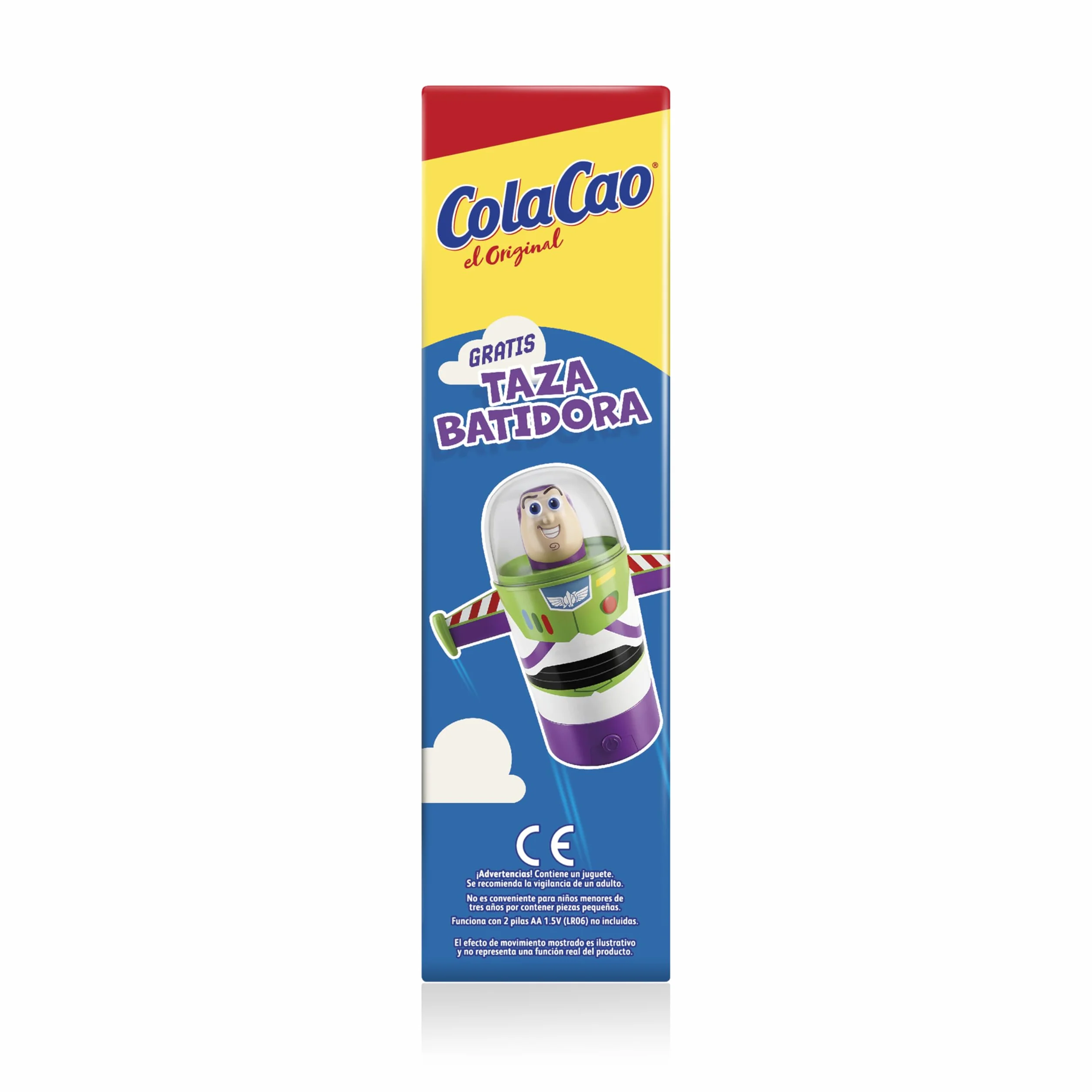 ColaCao Original Cacao Soluble Natural sin Aditivos en Polvo 2,2 kg Formato Ahorro con Taza Batidora Buzz Lightyear Toy Story