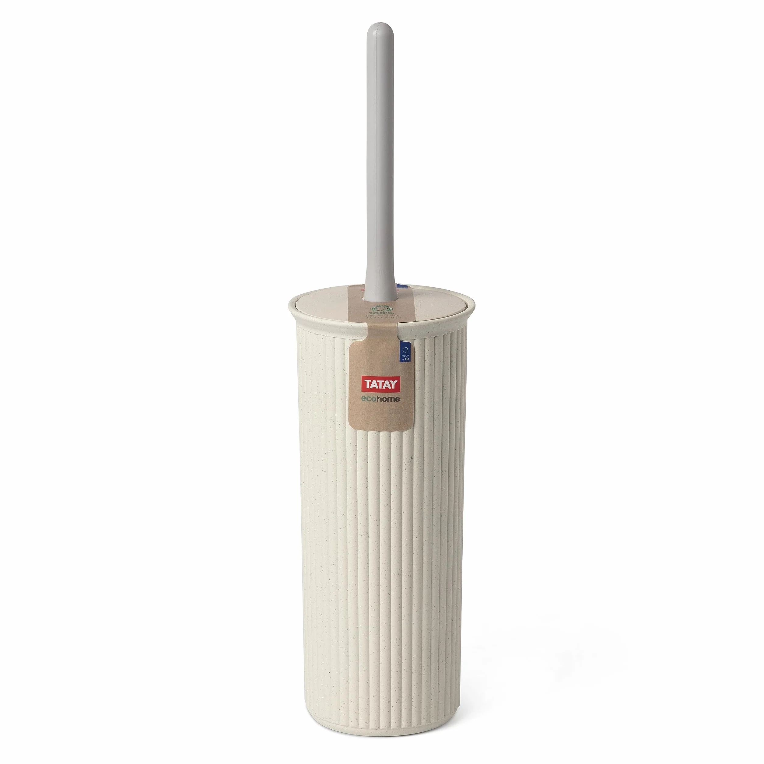 TATAY Escobilla WC Baño Plástico Reciclado Libre BPA 9.5 x 9.5 x 39.5 cm Ecohome Baobab