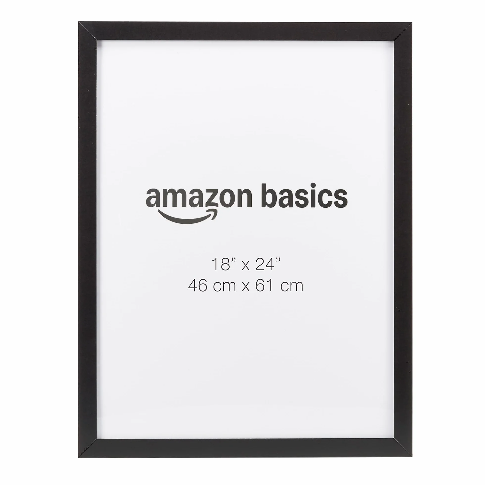 Amazon Basics Marco Rectangular de Madera para Pósteres, 46cm x 61cm, Negro