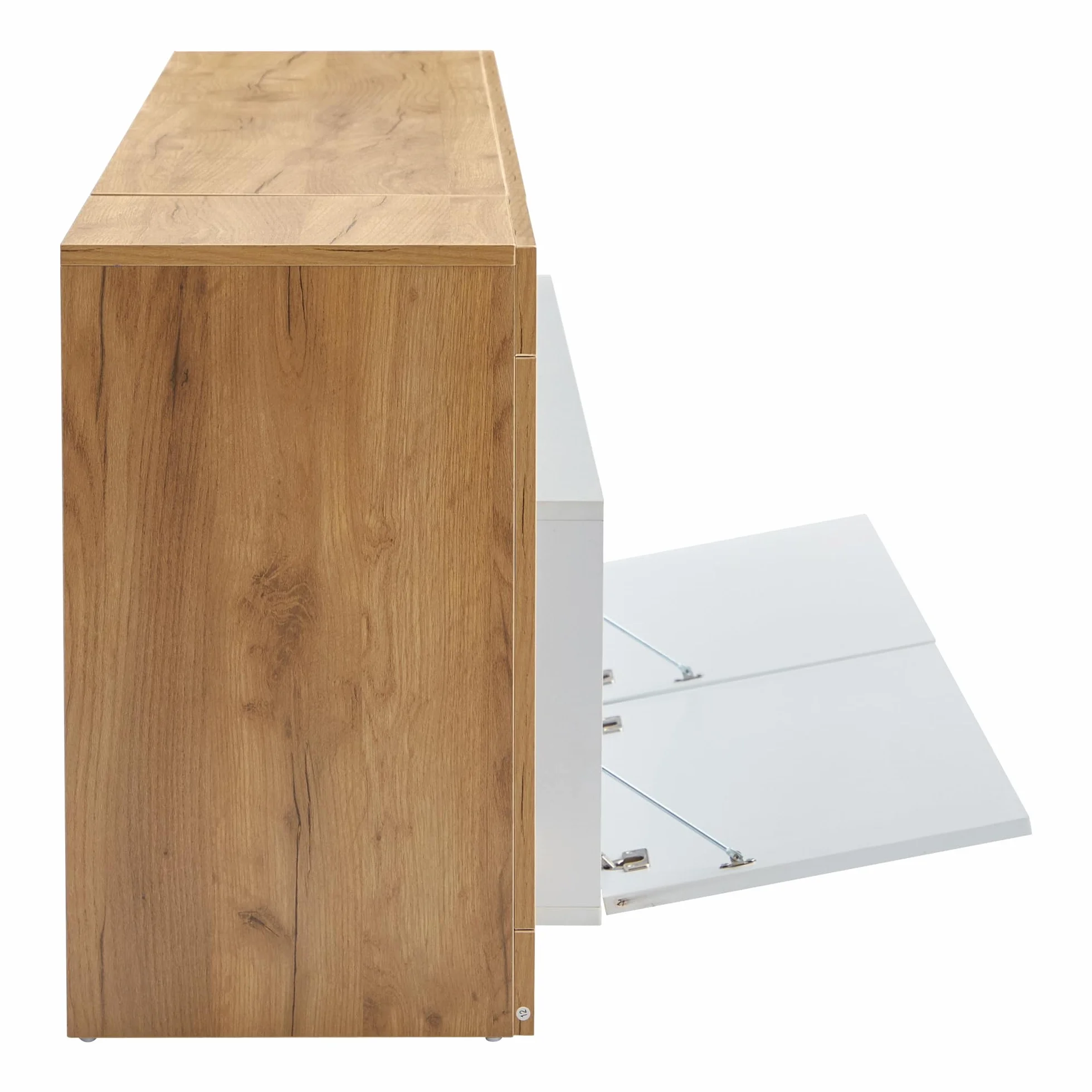 Mueble de TV moderno para televisores de hasta 80 pulgadas, espacio de almacenamiento abierto con luz indicadora LED, adecuado para armario de dormitorio y sala de estar, marco de madera