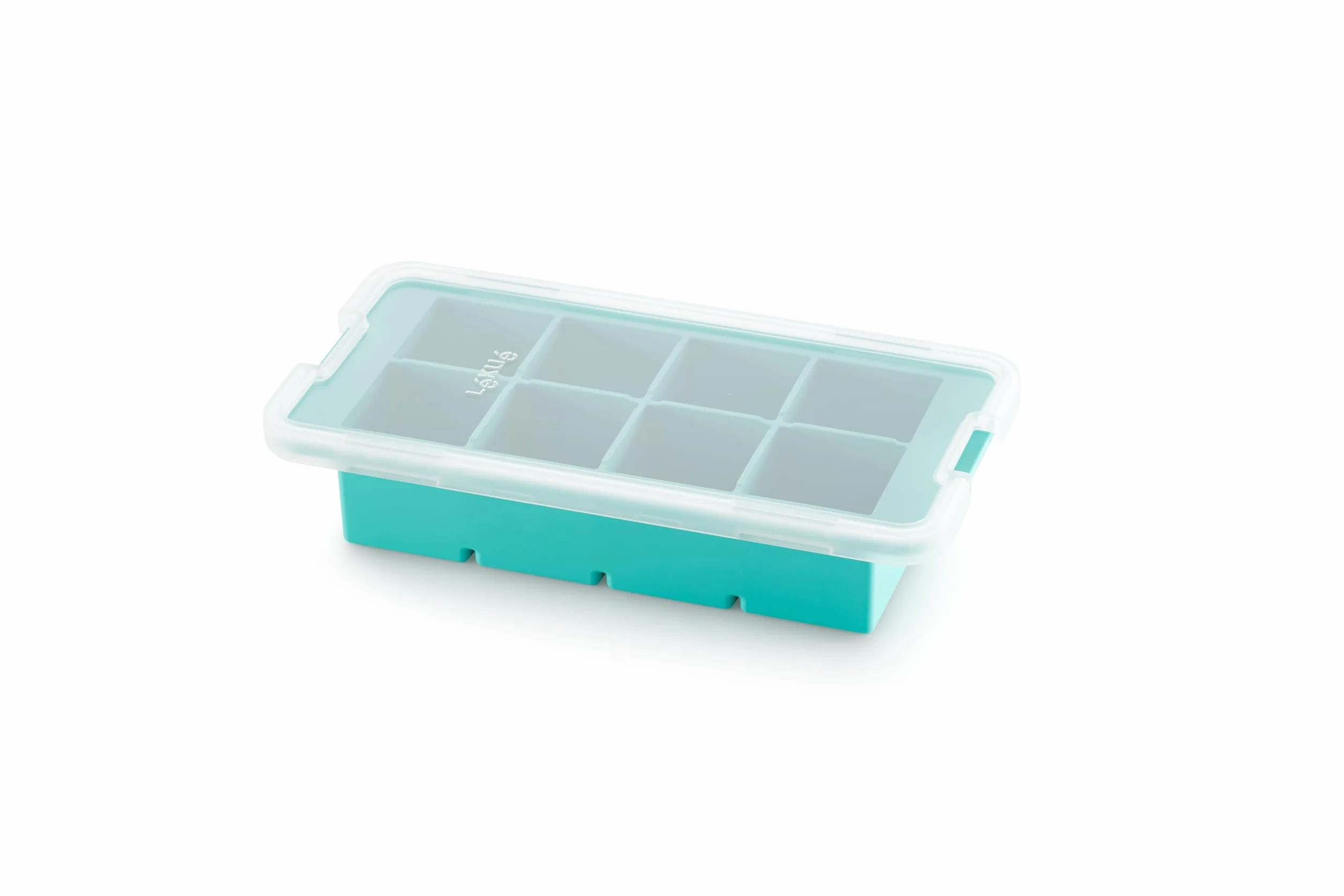 Lékué Bandeja de Silicona para Cubitos de Hielo XL Cuadrada