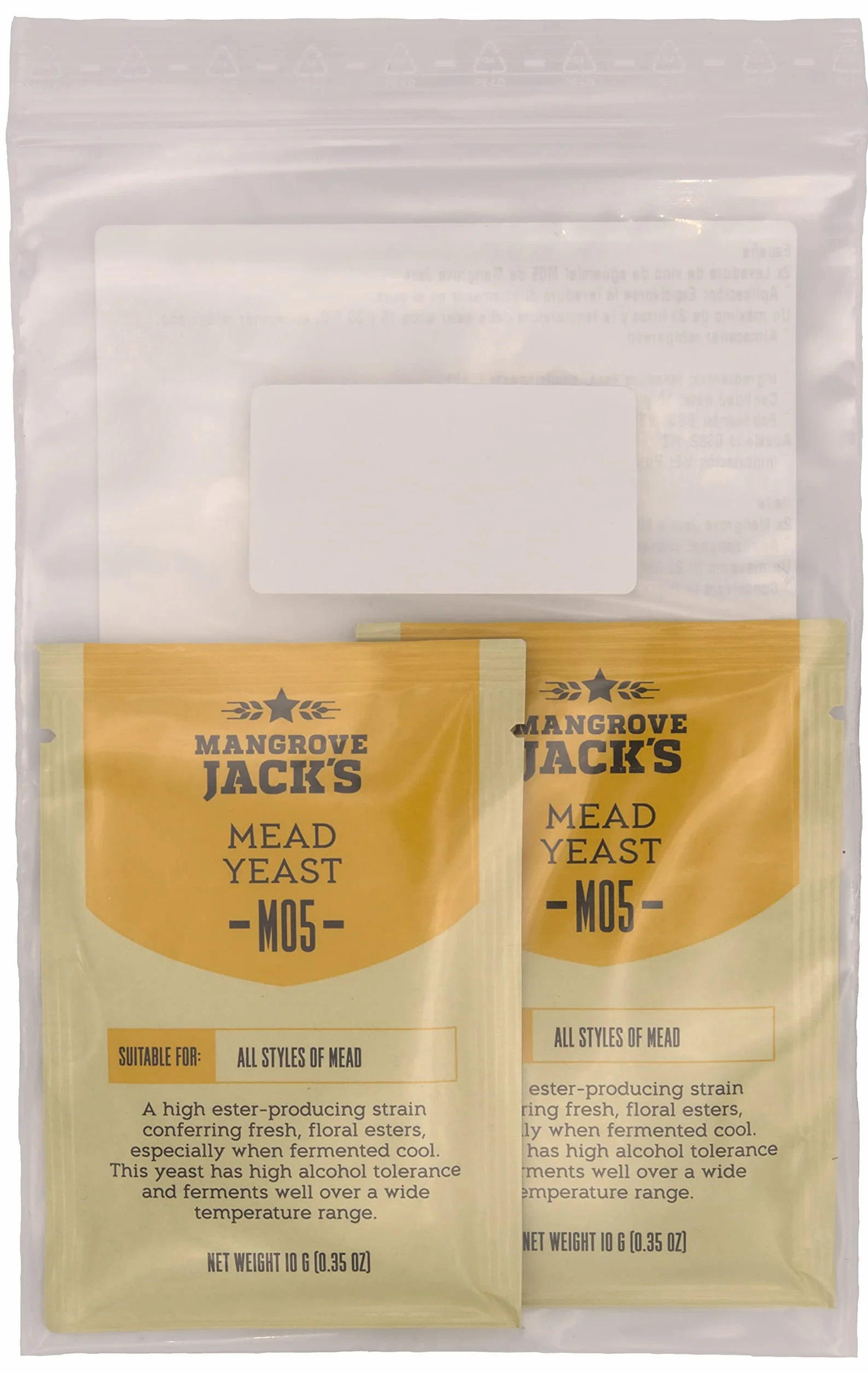 Mangrove Jack's Levadura de Hidromiel Seca 10g 25L