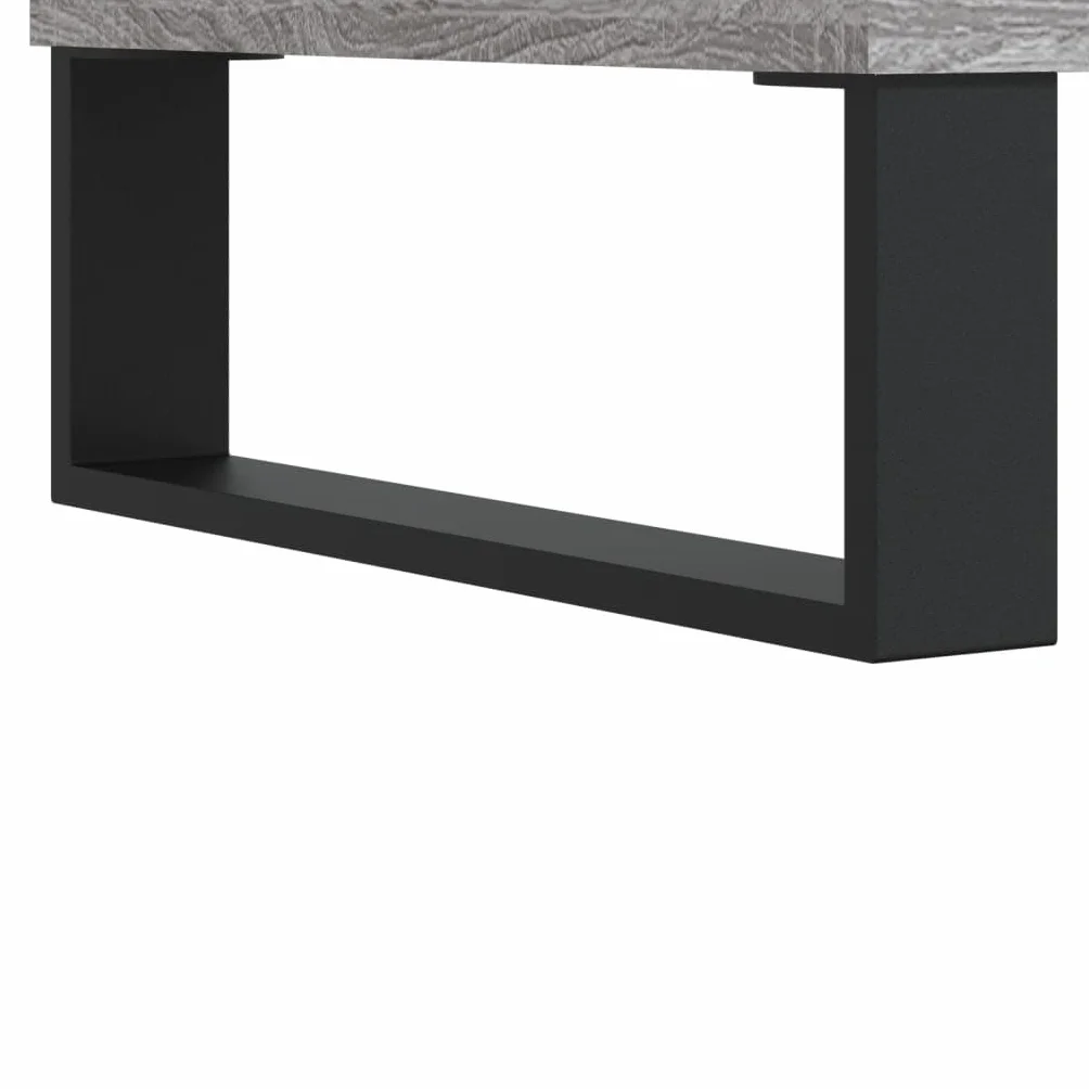 vidaXL Mueble para Discos Madera contrachapada Gris Sonoma 100x38x48cm