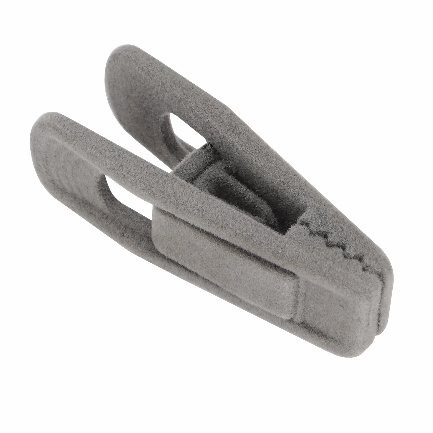 Perchas Pinzas de Terciopelo Gris, 20 Piezas