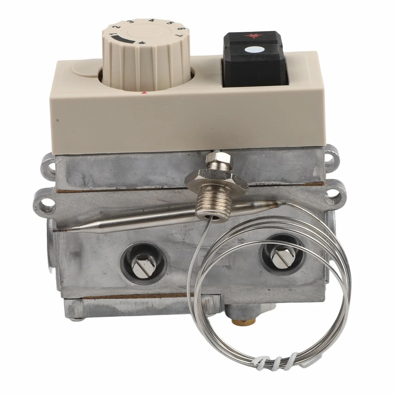 Válvula reguladora de temperatura de gas 710 para freidoras, woks, vaporizadores y hornos, rango de 120-200 grados Celsius