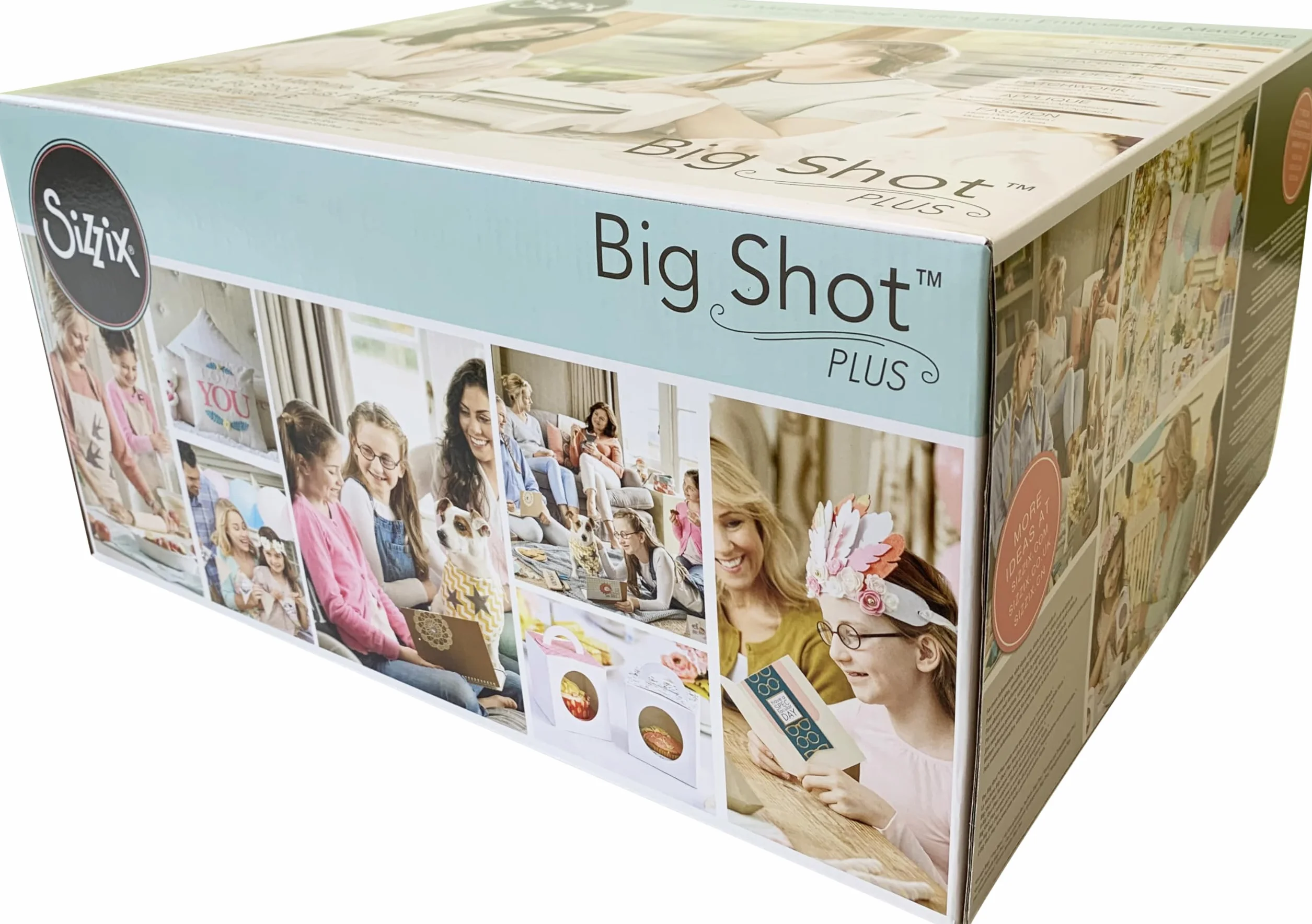 Sizzix Big Shot Plus Machine Only 660020 Máquina de troquelado manual y repujado para artes y manualidades, álbumes de recortes y tarjetas, apertura de 21 cm