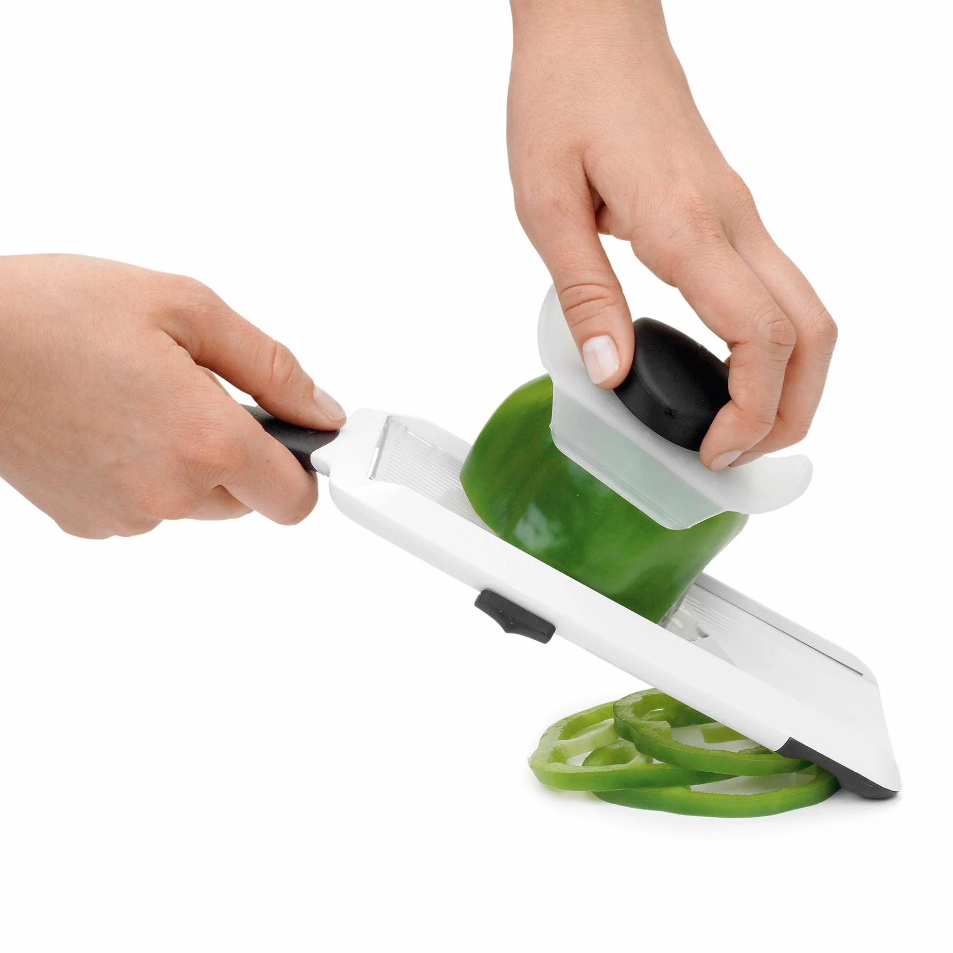 Oxo Good Grips INOXO.1119100ML Mandolina Rodajas C/ Mango, Negro/ Blanco, Estándar