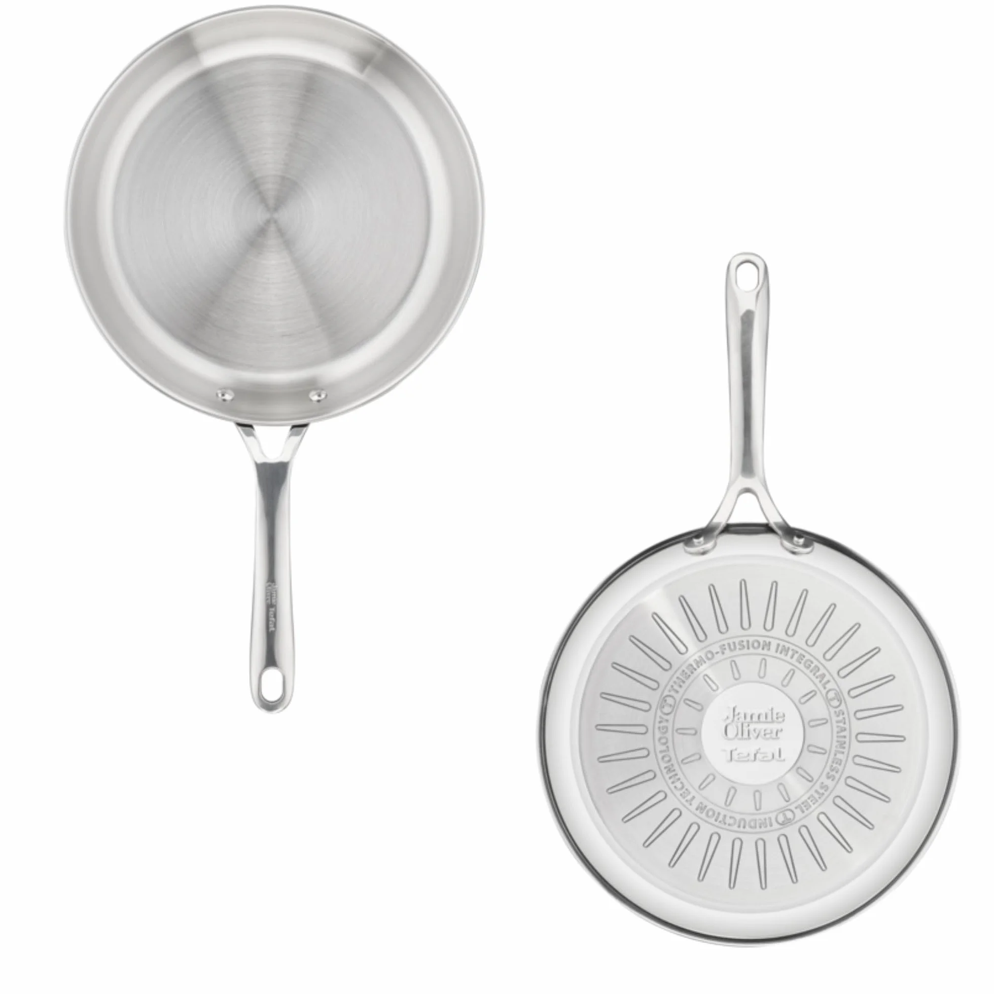 Tefal Sartén de acero inoxidable 24 cm Jamie Oliver Thermo-Fusion Apto inducción