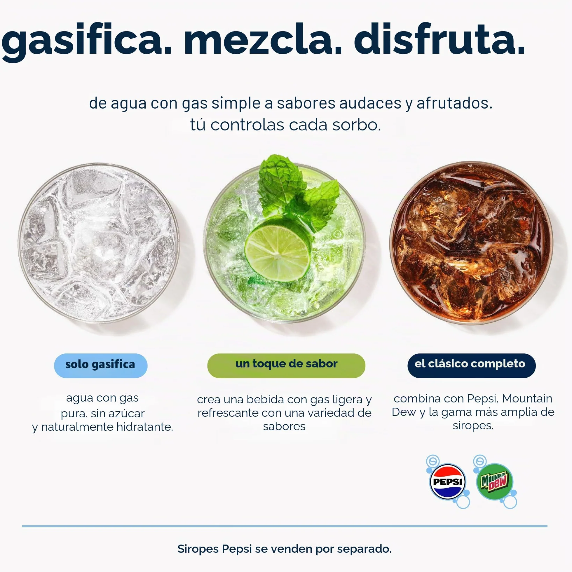 SodaStream Terra Negro Gasificador de Agua con Cilindro CO₂ 60L y Botella 1L