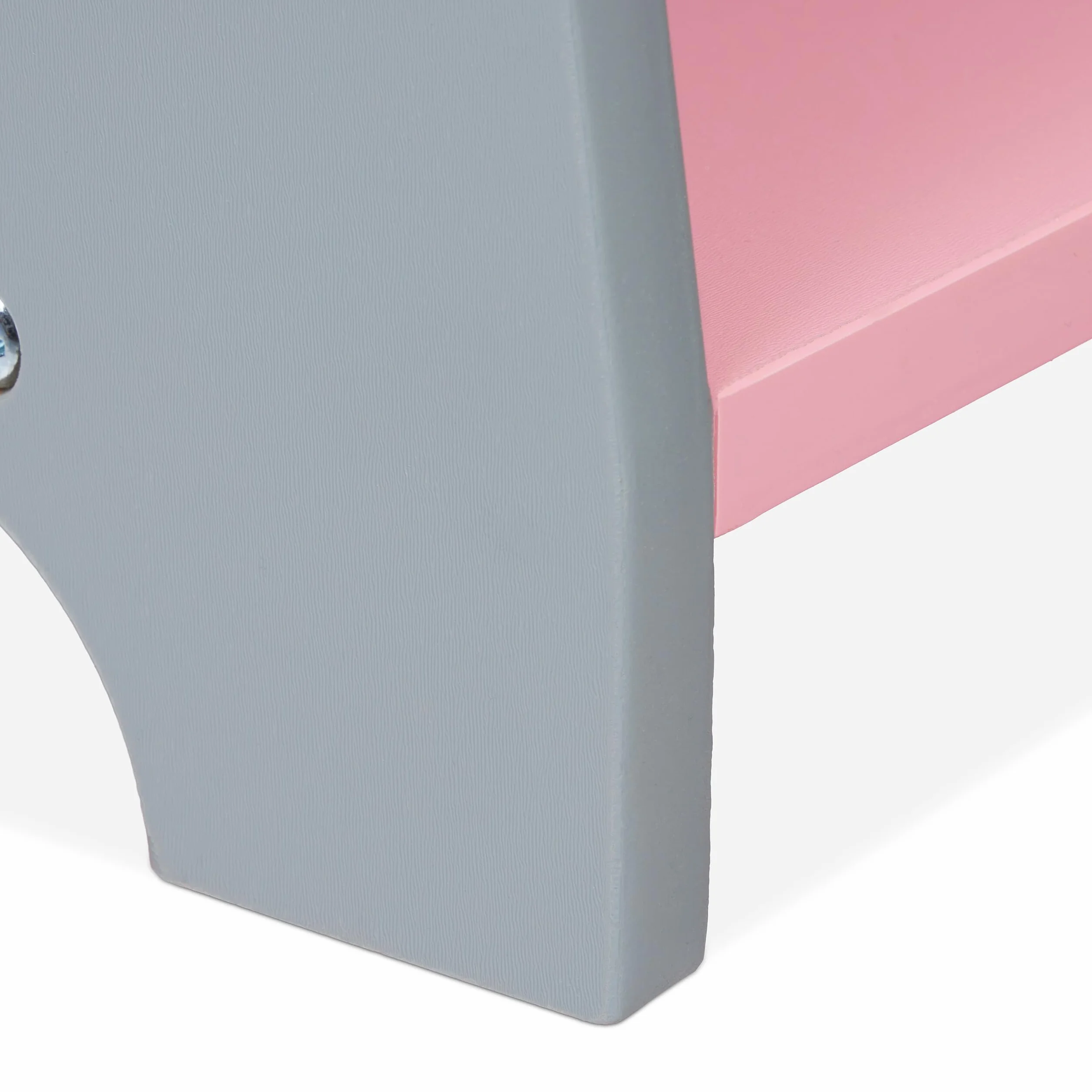 Relaxdays Armario Ropero Infantil con Cajones 120x90x48 cm MDF Gris y Rosa