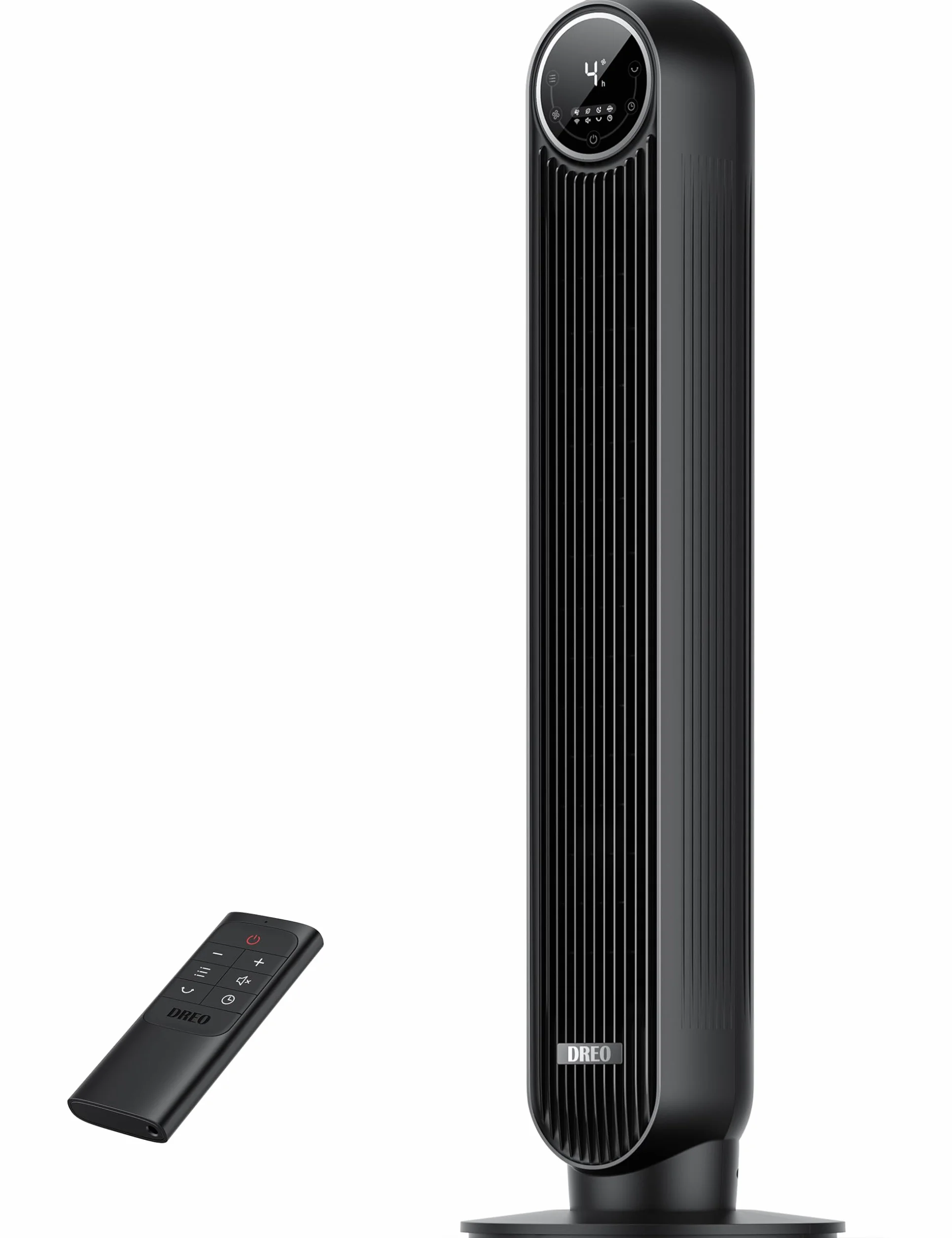Dreo Ventilador de torre para dormitorio, velocidad de 7,6 m/s, ventilador de pie silencioso de 28 dB, ventilador oscilante de 90° con 4 velocidades, 4 modos, temporizador de 8 horas, Nomad One, color