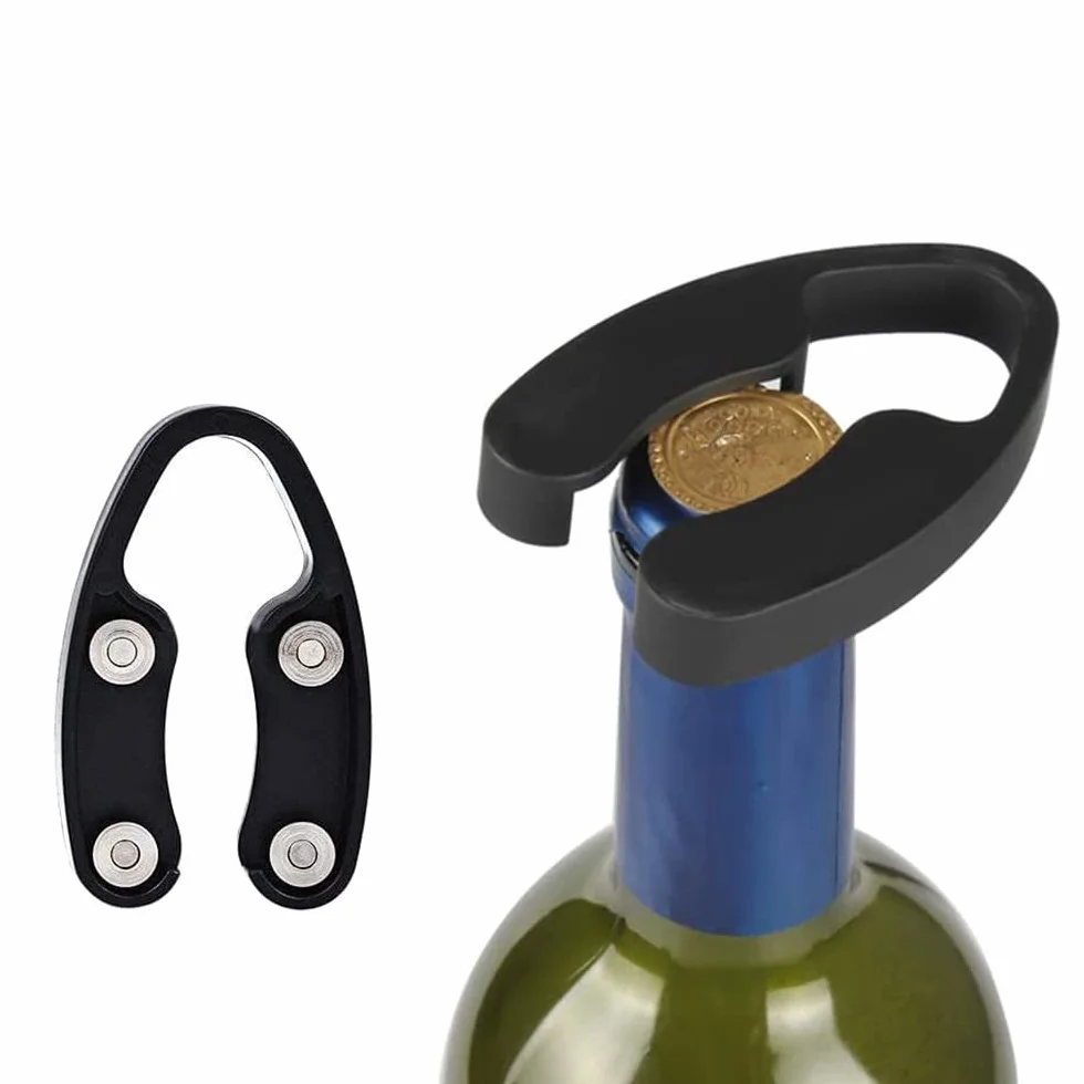 4 Piezas Cortador Papel Vino Cortador Cápsulas para Vino Cortacápsulas Para Botellas De Vino Para Quitar El Papel De Aluminio Las Botellas Vino Negro