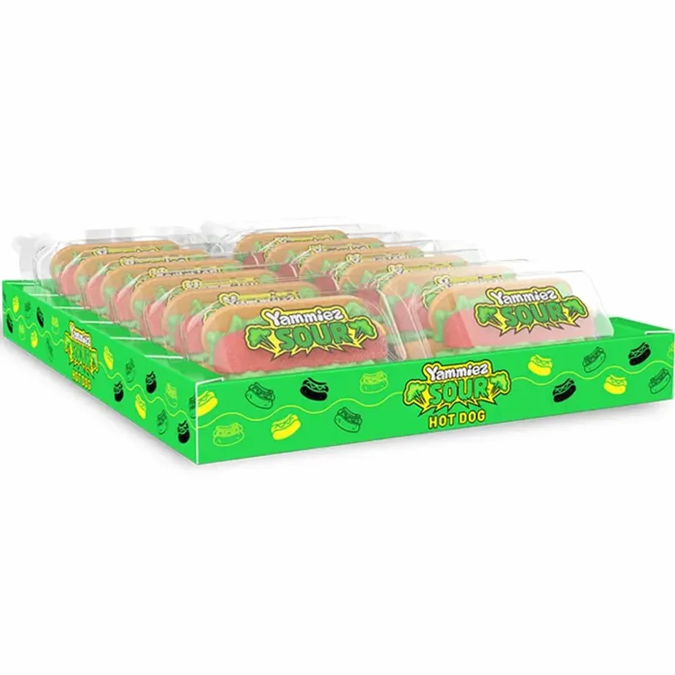 Perritos Nube Ácida Caja 12 Unidades Marshmallow Sabor Ácido