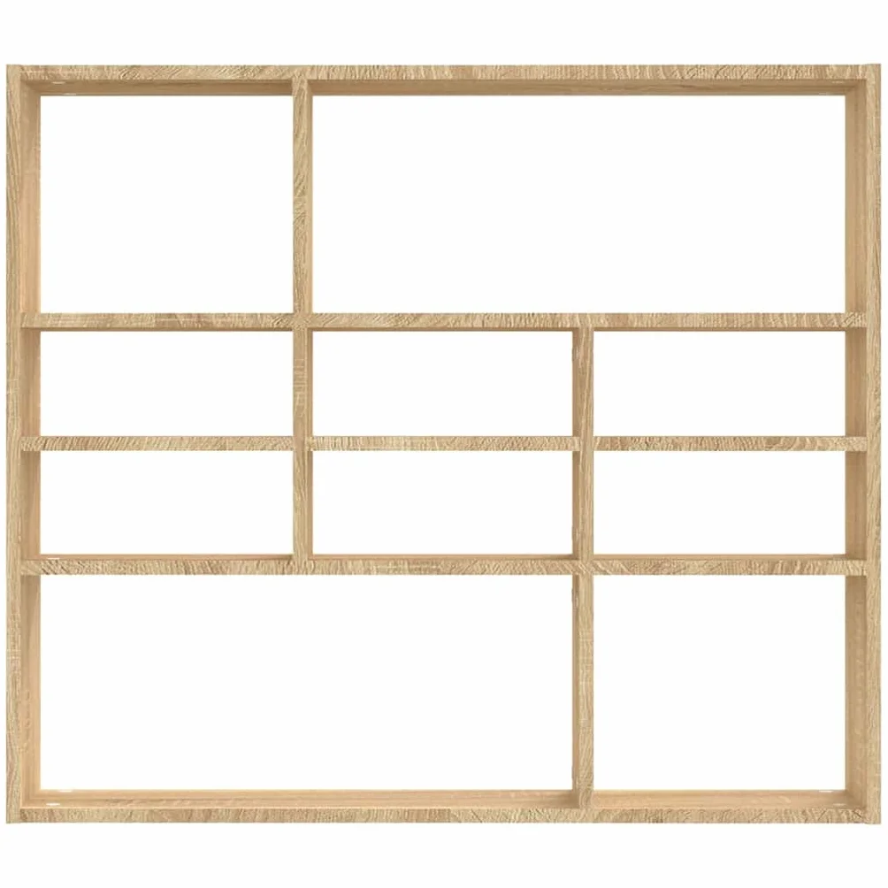 Estantería de Pared Roble Sonoma 90x16x78cm Contrachapada vidaXL