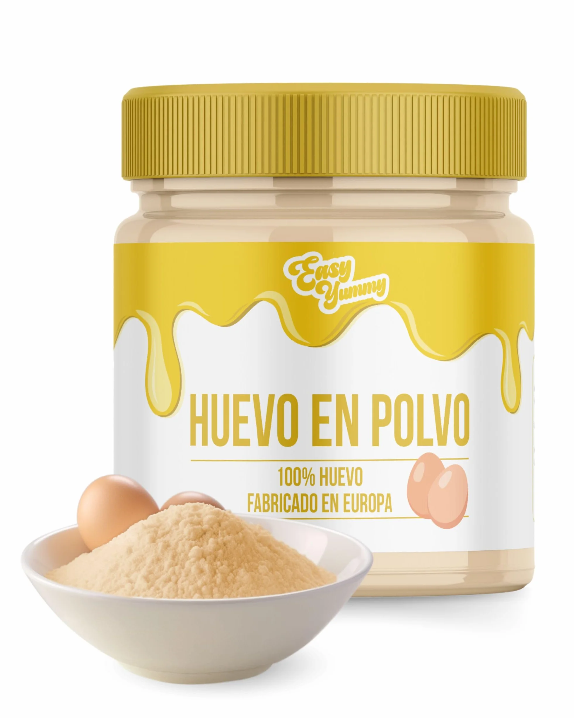 Huevo entero en polvo 500 g EASY YUMMY para cocinar, huevos revueltos, tortillas y repostería