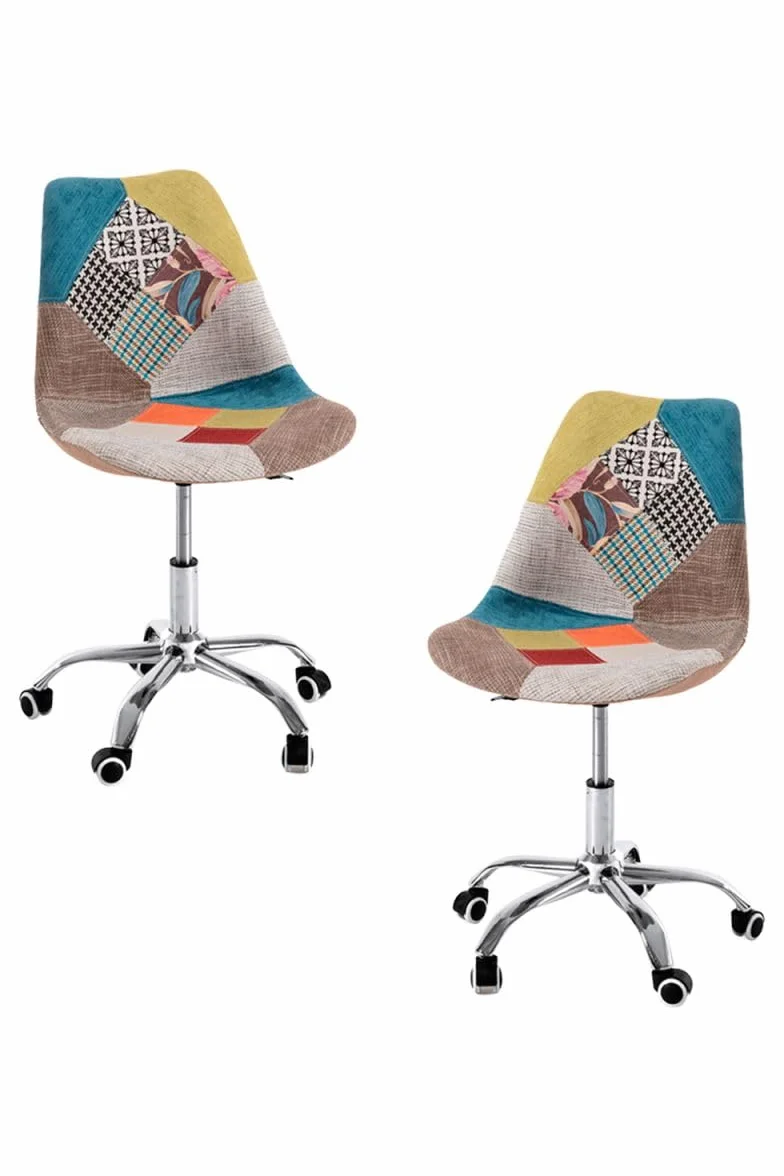 Pack 2 Sillas Neo Patchwork Patchwork Clear