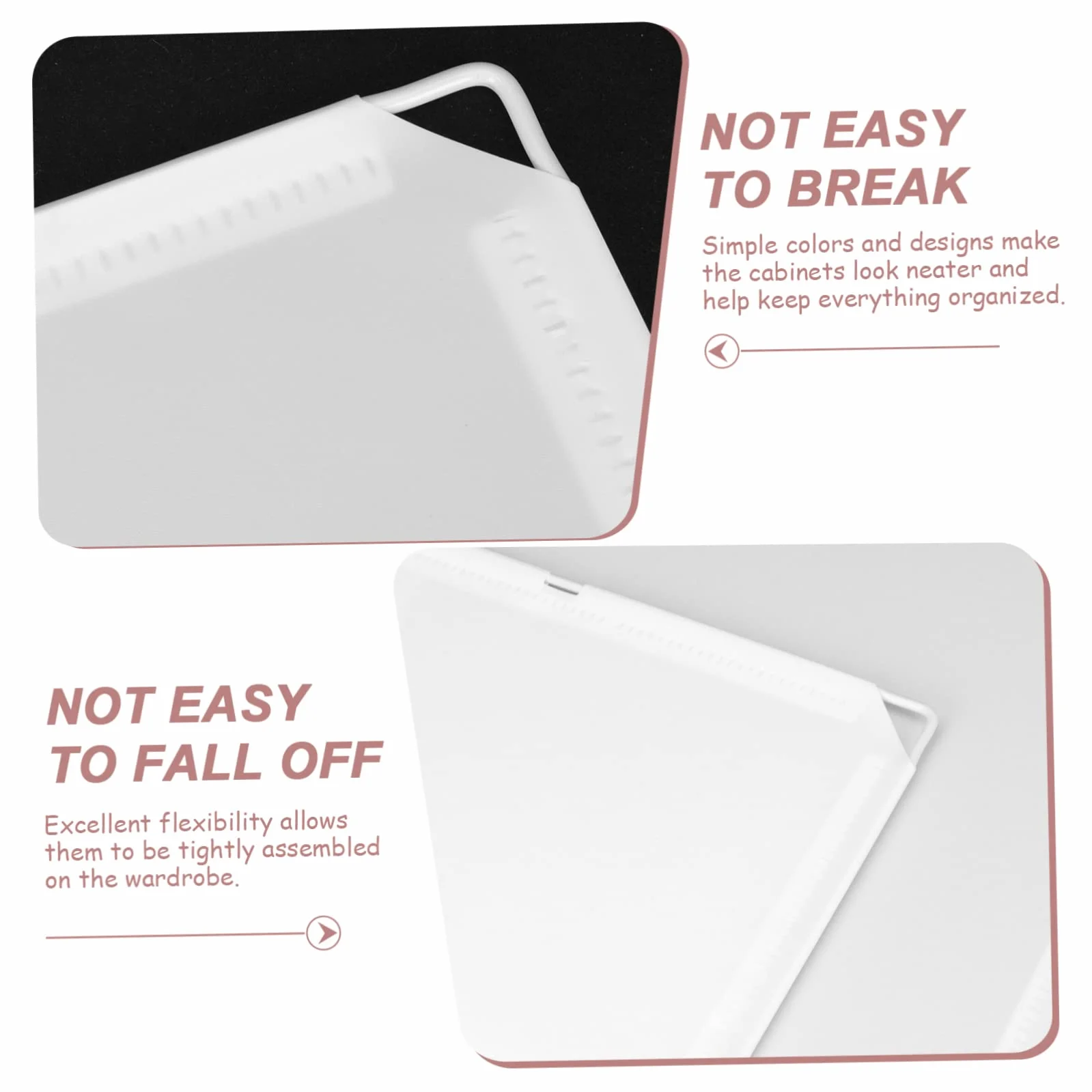 CHILDWEET 2 piezas Organizador de Ropa para Armario, Cubo de Almacenamiento Resistente, Diseño Simple y Portátil