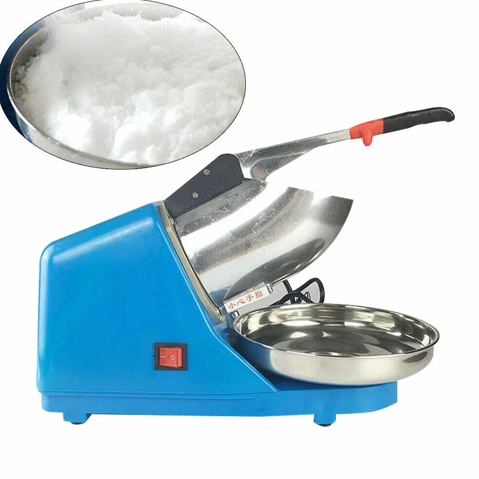 Máquina de afeitar de hielo eléctrica 220 V picadora de acero inoxidable 65 kg/h