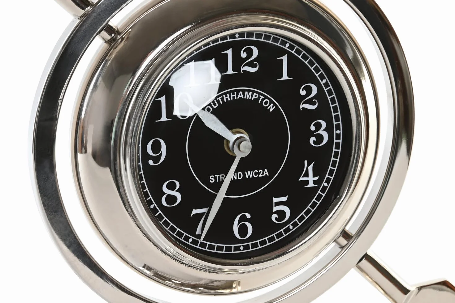 Reloj Sobremesa Aluminio Niquelado 23x8x30