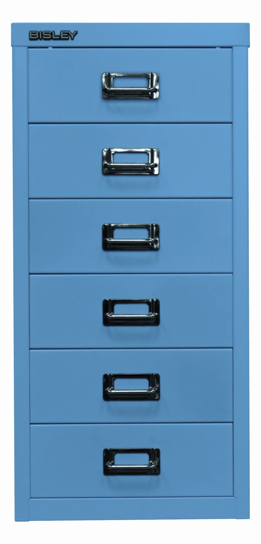 Bisley multid rawer, 29er Serie, DIN A4, 6 cajones, Metal, 605 Azul, 38 x 27.9 x 59 cm