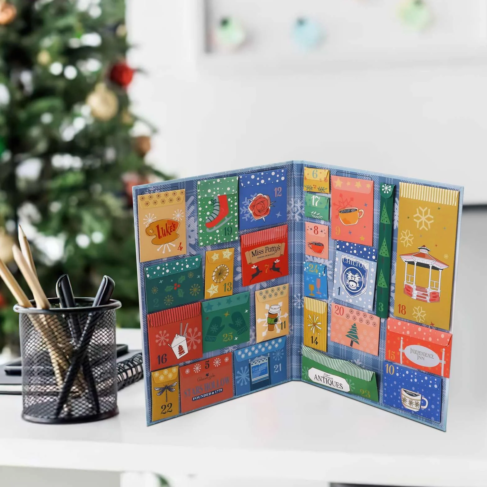 Calendario de Adviento 2024, 25 Días, Programa de TV, Parches Navideños
