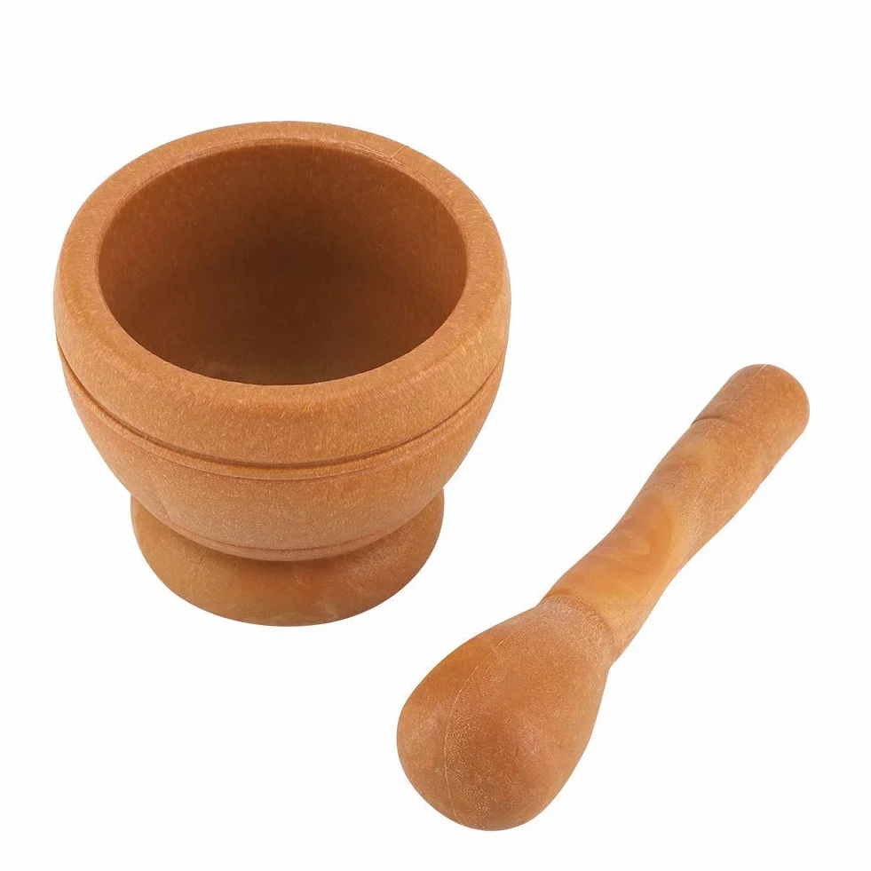 Mortero y maja de madera, mortero para especias, juego de morteros, mortero manual de cocina y maja para cocina