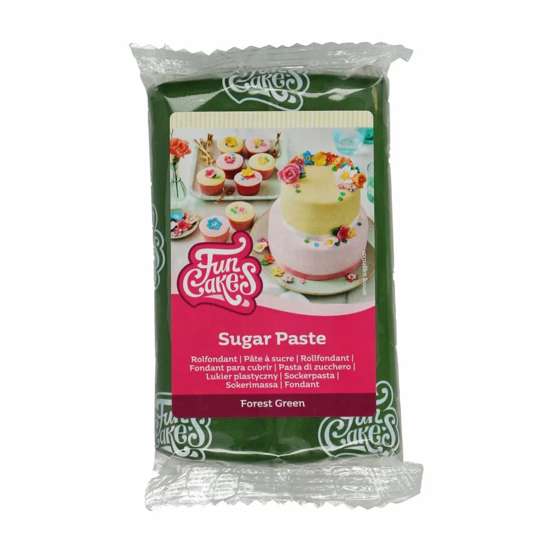 FunCakes Pasta de Azúcar Verde Bosque 250 g