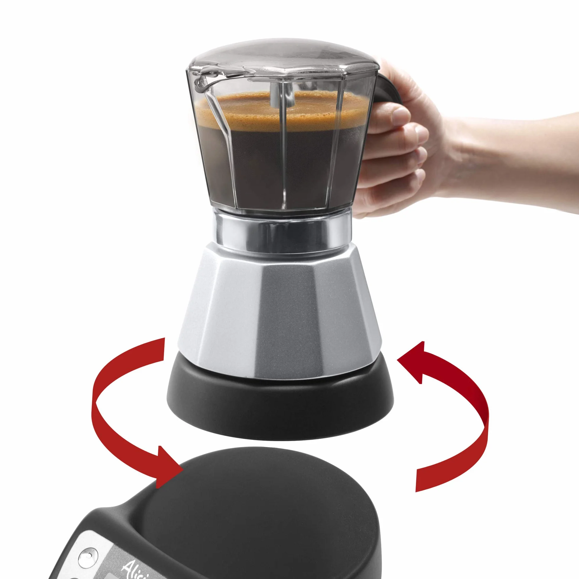 De'Longhi Alicia Plus EMKP 63.B Cafetera Moka Eléctrica 550 W Negro Plata