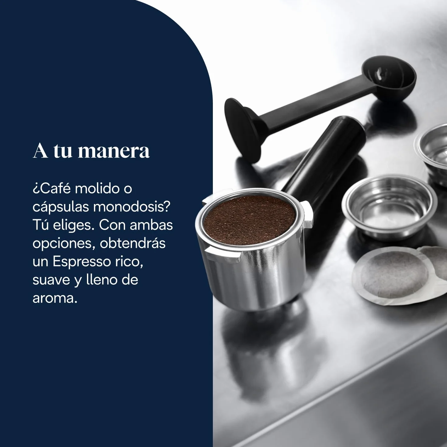 De'Longhi Dedica EC685.M Cafetera Espresso Bomba Acero Inoxidable 1.3L