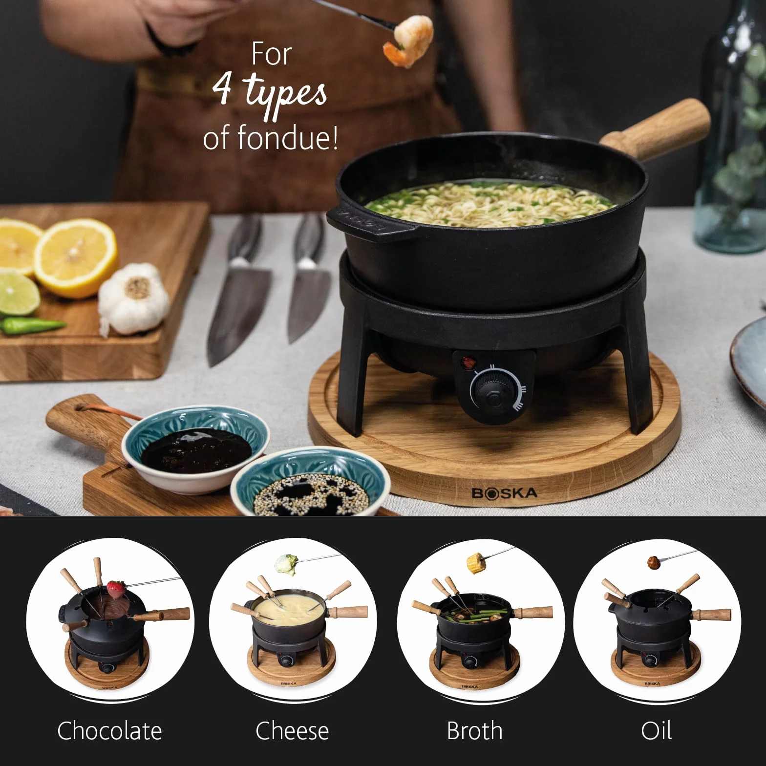 Boska Fondue-Set Pro, elektrisch