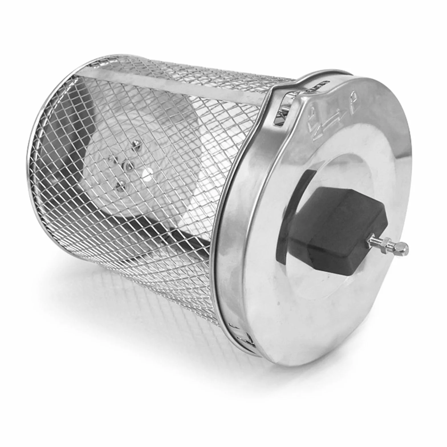 Cesta para horno de acero inoxidable, giratoria, 15 x 15 x 18 cm