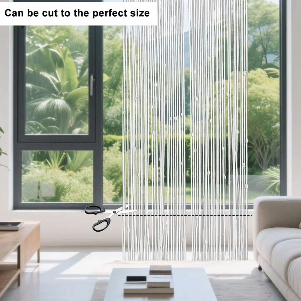 Cortina de macramé hecha a mano 72 x 190 cm bohemio beige