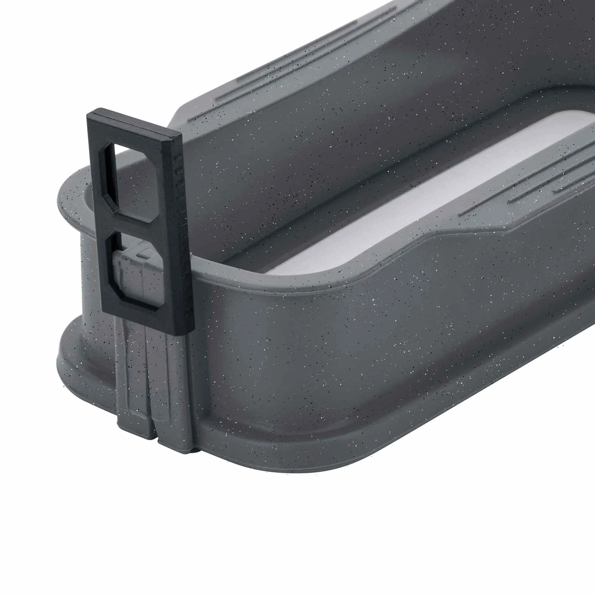 JATA Molde de Silicona para Bizcochos con Base de Cristal Rectangular 27 cm, Antiadherente, Apto para Horno