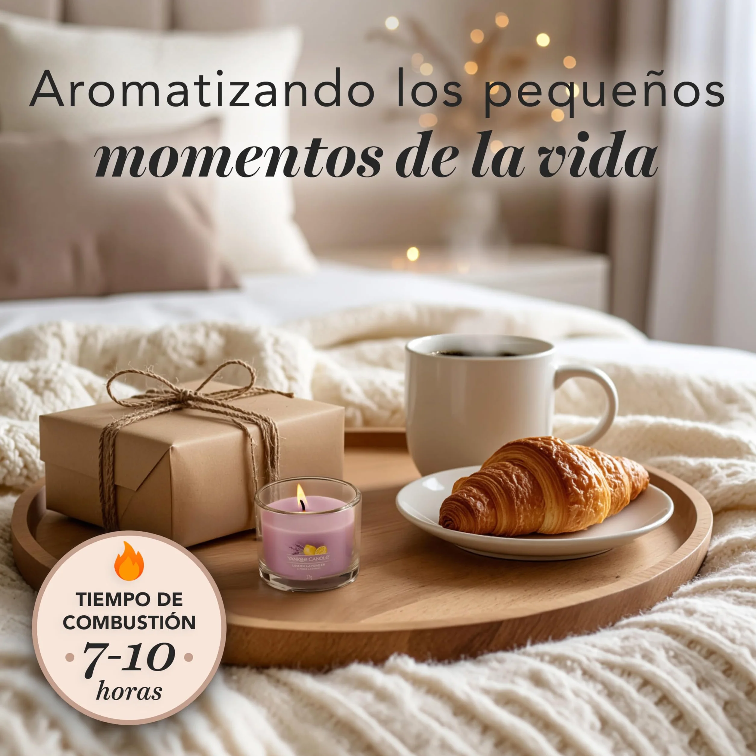Yankee Candle Set de regalo de velas perfumadas | 3 mini velas votivas | Mezcla de cera de soja | Regalos perfectos para mujeres
