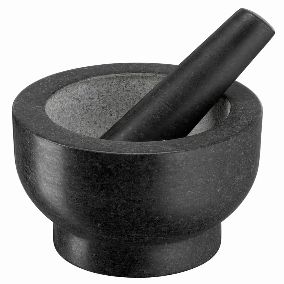Jamie Oliver by Tefal - Pila y mortero - Granito, 20 cm, gris - K1823155