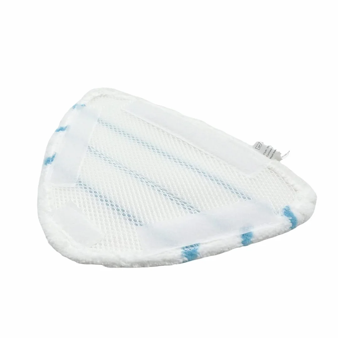 Accesorios para la limpieza vapor, Juego 3 piezas microfibra de almohadillas de repuesto de escoba de vapor con paños de repuesto triangulares Almohadillas de fregona de escoba (blanco)